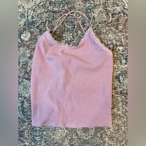 American Eagle Outfitters Lilac Lace Cami